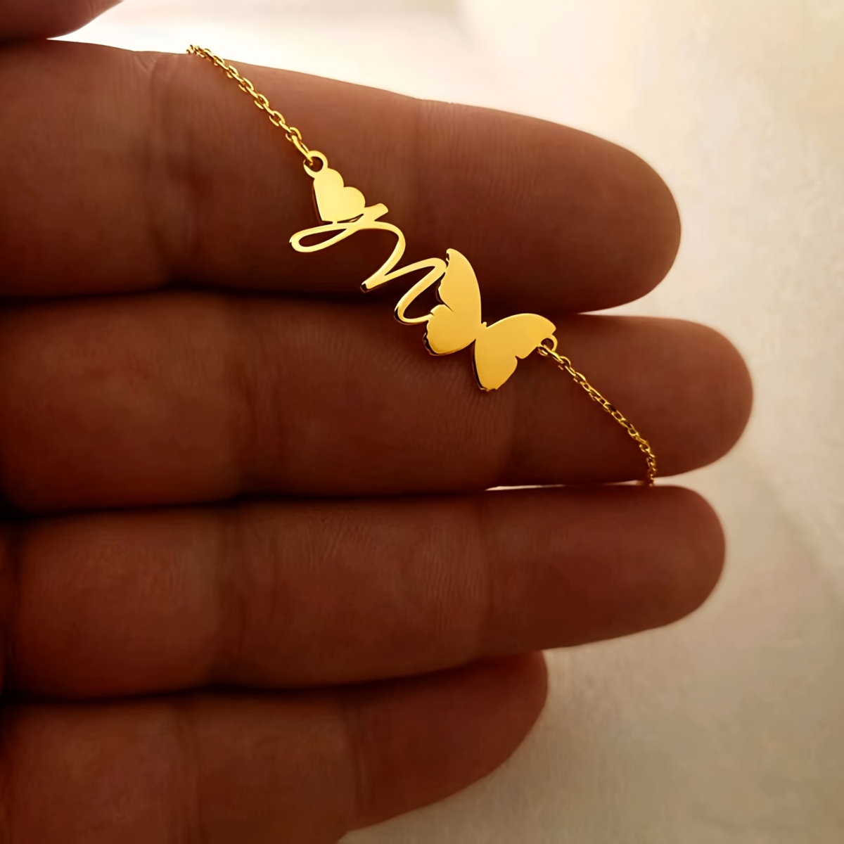 Women's Personalized Letter Necklaces with Charms